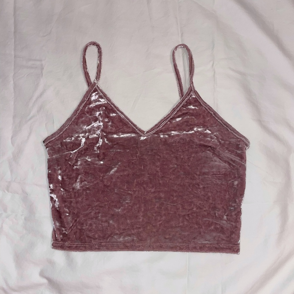 Velvet Cropped Tank💗💜